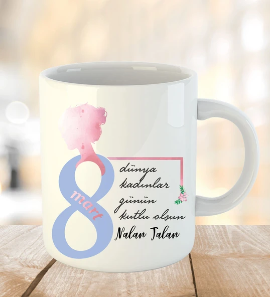 Kadınlar Gününe Özel İnci Beyazı Kupa Bardak - 17 ürün görseli