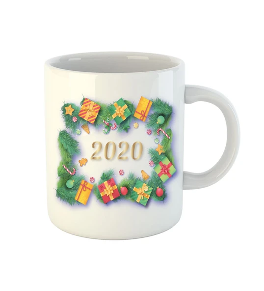 Yılbaşına Özel İnci Beyazı Kupa ürün görseli