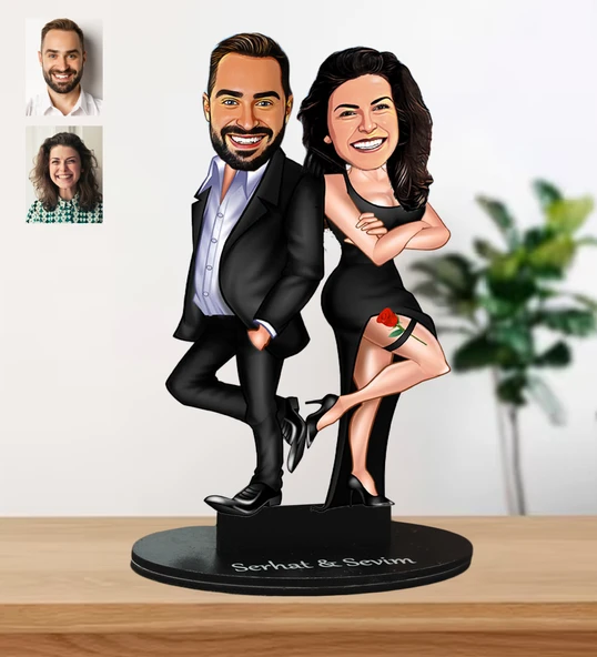 Sevgililer Günü Özel Karikatür Biblo ürün görseli 1