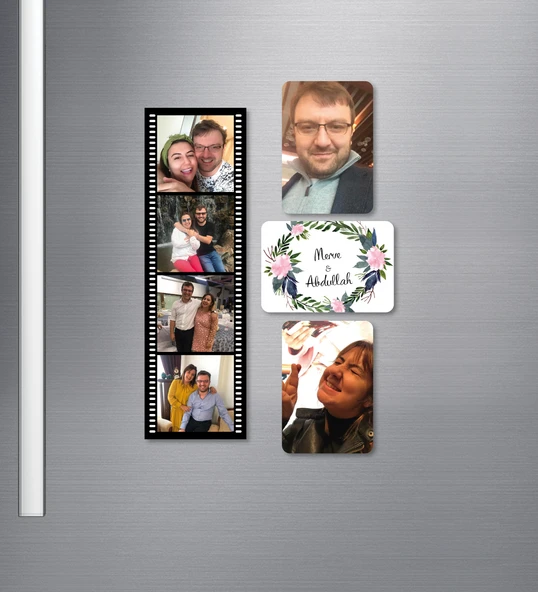 Kişiye Özel ve Resimli Buzdolabı Ahşap Magnet ürün görseli 1