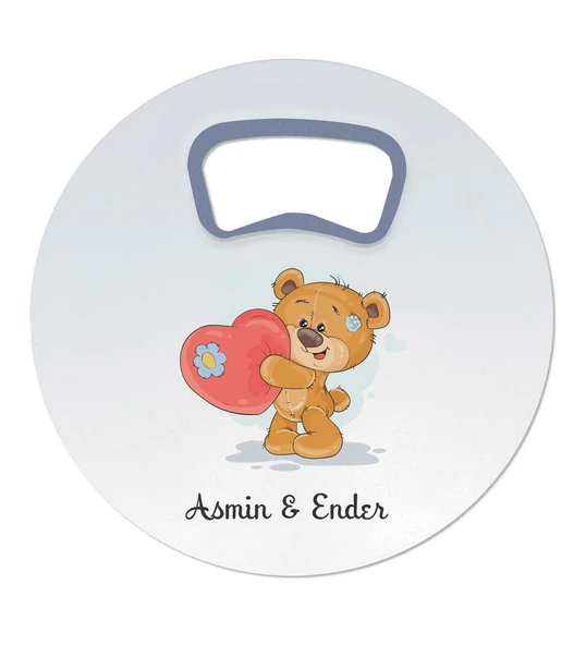 Kişiye Özel Yuvarlak Açacak Magnet 8cm 30 Adet ürün görseli 1