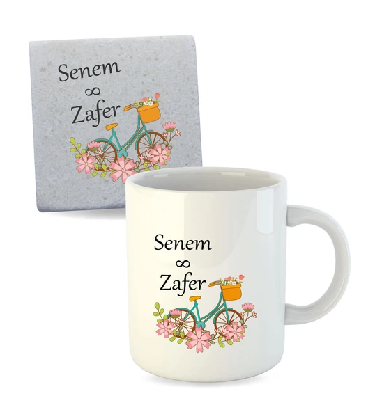 İsme Özel Kupa Bardak ve Bardak Altlığı ürün görseli 1