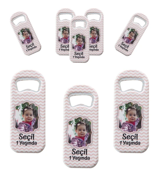 Uzun Açacak Doğum Günü Baby Shower Magneti 4.5x10cm 40 Adet ürün görseli 1