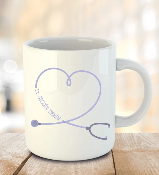 Tıp Bayramına Özel İnci Beyazı Kupa Bardak - 4 ürün görseli