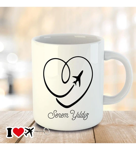 İsme ve Hostesler Gününe Özel Kupa Bardak - 10 ürün görseli 1