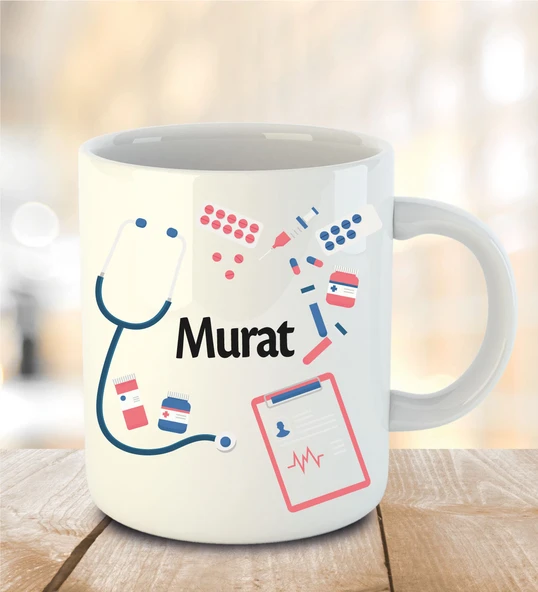 Doktora Özel İnci Beyazı Kupa Bardak - 18 ürün görseli 1