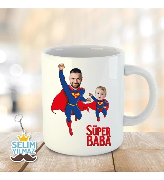 İsme ve Babalar Gününe Özel Kupa Bardak ve Anahtarlık Hediye - 34 ürün görseli 1