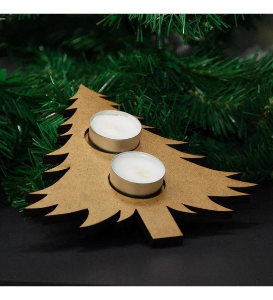 Yılbaşı Süsleri Ağaç Yıldız Kar Tanesi 3'lü Set Ham ürün görseli 1