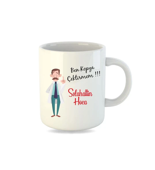 Öğretmenler Gününe Özel ve İsme Özel İnci Beyazı Kupa Bardak ürün görseli