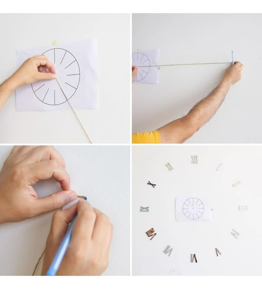 Ahşap Mdf 3D Dekoratif Duvar Saati - Resim 2