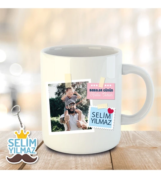Babalar Gününe Özel Kupa Bardak Anahtarlık Hediye ürün görseli 1