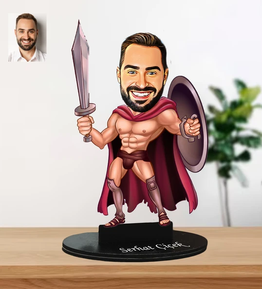 Kişiye Özel Herkül Karikatür Biblo ürün görseli 1