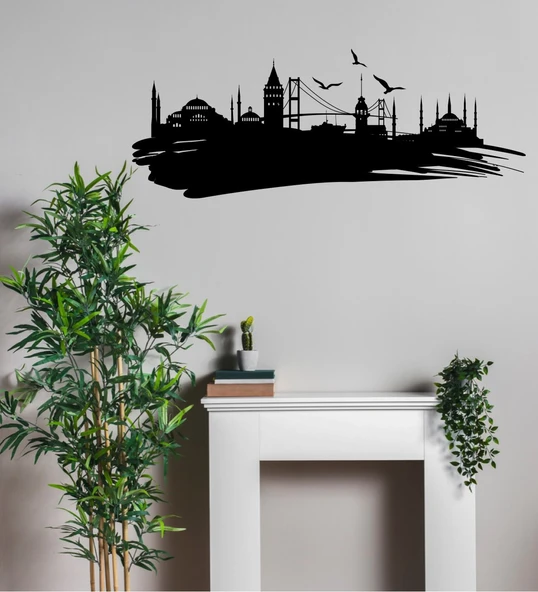 Meşgalem Tasarım İstanbul Silüeti Tablo - 1