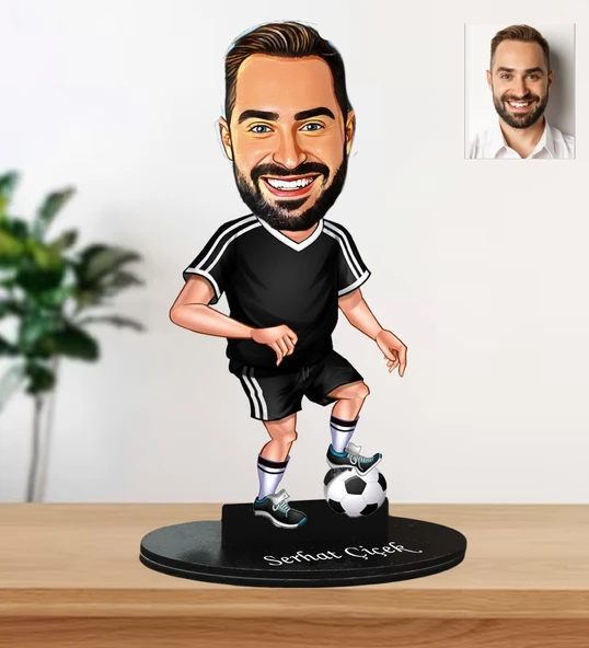 Kişiye Özel Futbol Karikatür Biblo ürün görseli 1