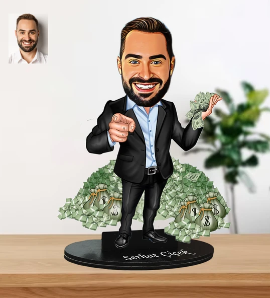 İş Adamı Karikatür Biblo - Resim 2