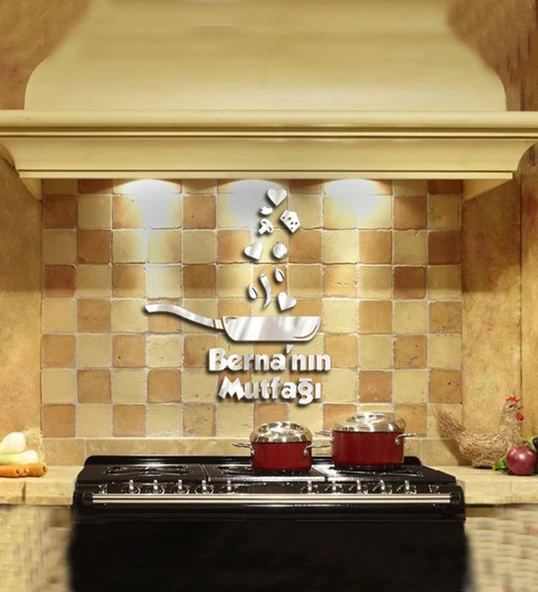 Dekoratif Pleksi Mutfak Aynası İsme Özel ürün görseli 1