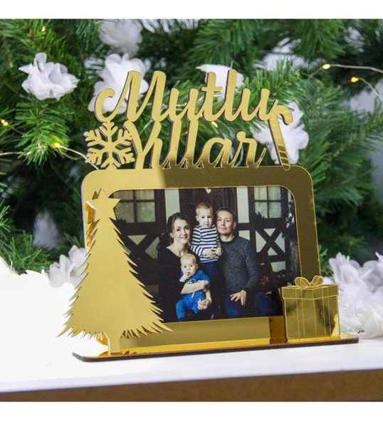 Yılbaşına Özel Resimli Ahşap Çerçeve ürün görseli 1