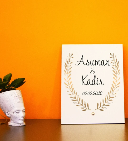 İsme Özel Ahşap Masaüstü İsimlik Söz, Nişan İsimlik - 15 ürün görseli 1