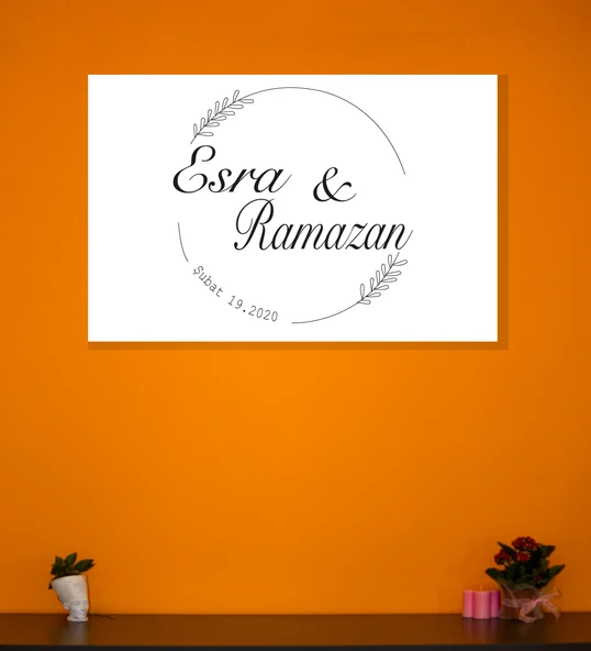 İsme Özel Söz, Nişan Branda Afiş Arka Fon ürün görseli 1