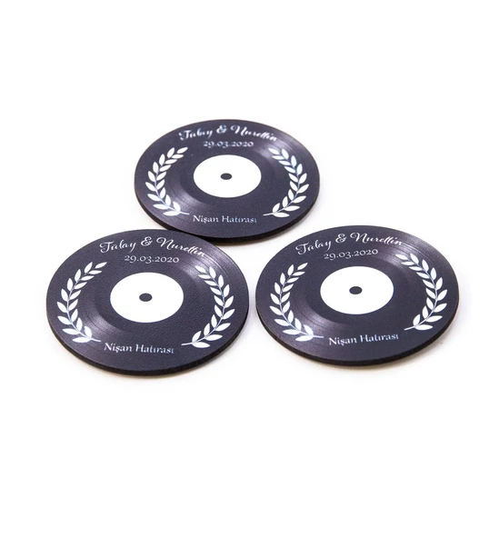 İsme Özel Ahşap Plak Magnet Söz Nişan Hatırası 50 Adet ürün görseli 1