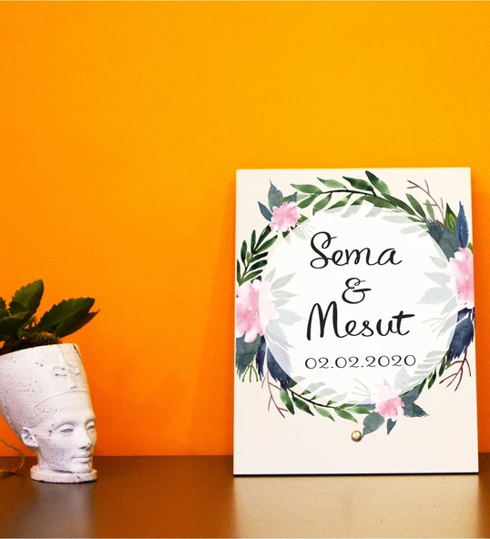 İsme Özel Ahşap Masaüstü İsimlik Söz, Nişan İsimlik - 27 ürün görseli 1