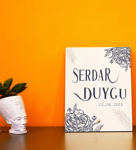 İsme Özel Ahşap Masaüstü İsimlik Söz, Nişan İsimlik - 3 ürün görseli 1