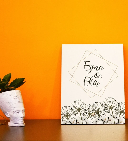 İsme Özel Ahşap Masaüstü İsimlik Söz, Nişan İsimlik - 17 ürün görseli 1