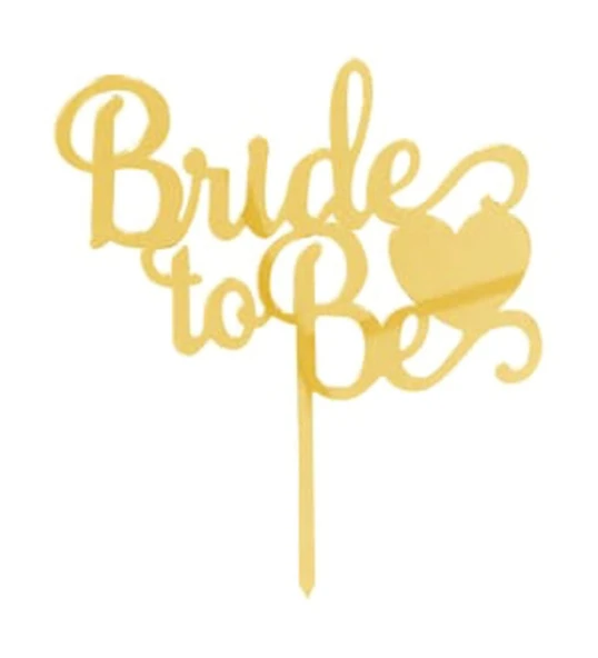 Bride To Be Pasta Üstü Cupcake Pleksisi 15x15 Cm ürün görseli 1