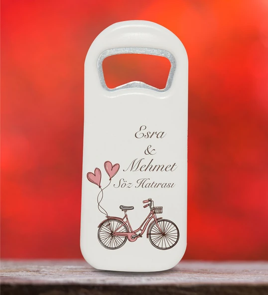 Kişiye Özel Uzun Açacak Magnet 4.5x11cm 30 Adet Söz, Nişan, Kına, Nikah Hatırası ürün görseli 1