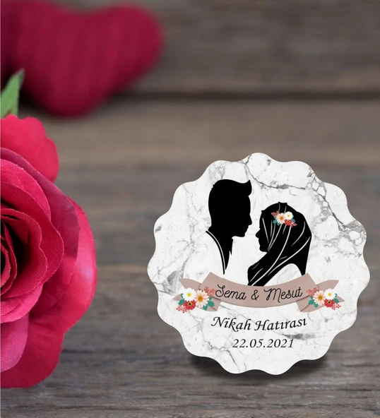 İsme Özel Söz, Kına, Nikah, Nişan, Düğün Hatırası Ahşap ürün görseli 1