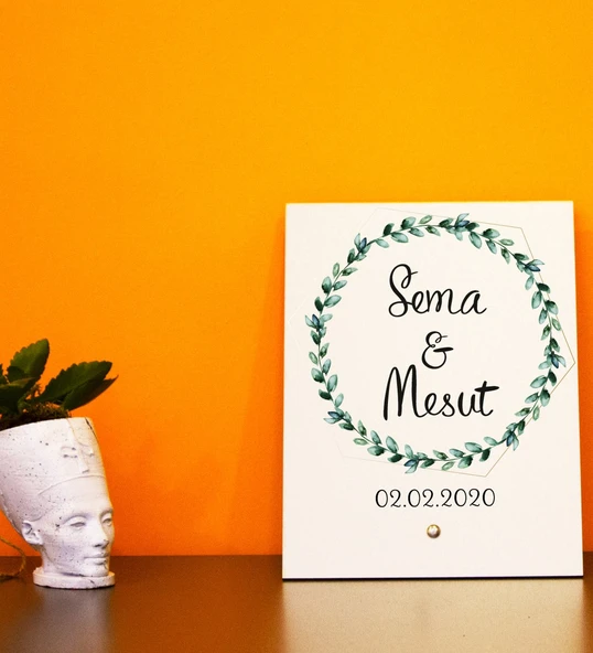 İsme Özel Ahşap Masaüstü İsimlik Söz, Nişan İsimlik - 28 ürün görseli 1