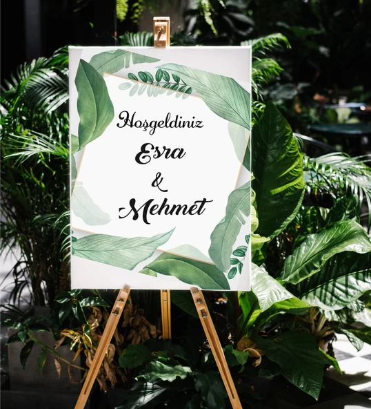 İsme Özel Söz, Nişan, Karşılama Panosu 50x30cm ürün görseli 1
