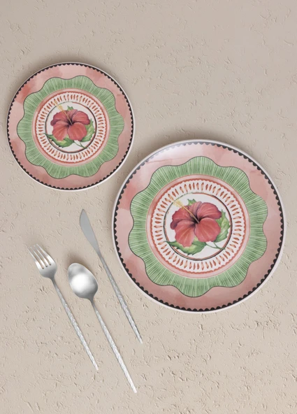 The Mia Spring Pasta Tabağı 6lı Set 19 cm SPR0002 - Resim 2