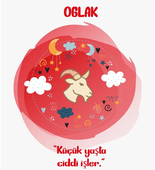 Meşgalem Kişiselleştirilebilir Hastane Çıkışı Burç Zıbın Setleri 12 Burç, 12 Tavır (OĞLAK) - 3
