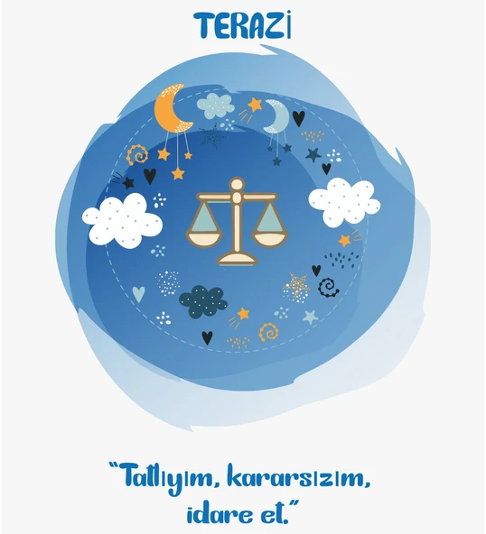 Meşgalem Kişiselleştirilebilir Hastane Çıkışı Burç Zıbın Setleri 12 Burç, 12 Tavır (TERAZİ) - Resim 2