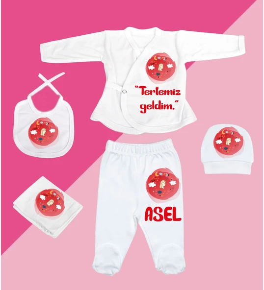 Meşgalem Kişiselleştirilebilir Hastane Çıkışı Burç Zıbın Setleri 12 Burç, 12 Tavır (BAŞAK)