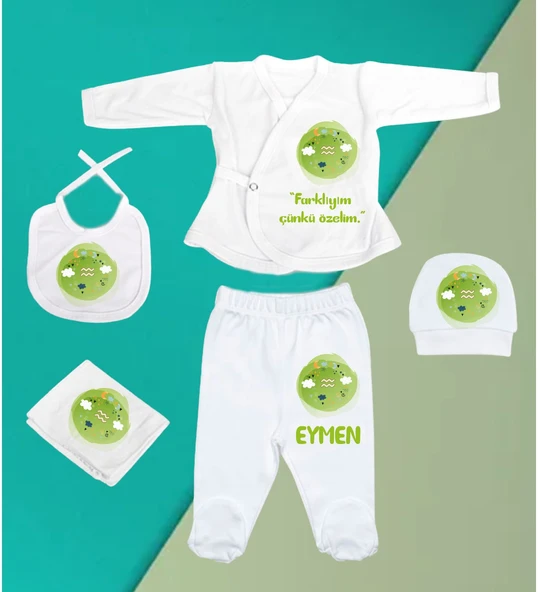 Meşgalem Kişiselleştirilebilir Hastane Çıkışı Burç Zıbın Setleri 12 Burç, 12 Tavır (KOVA) - 2