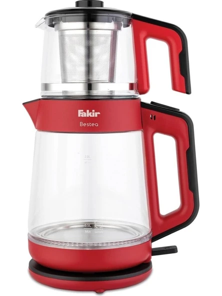 Fakir Cam Çay Makinesi Fakir Kırmızı