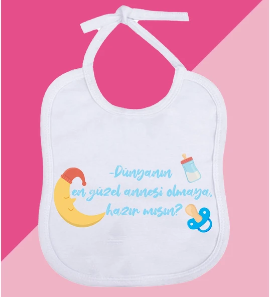 Meşgalem Kişiselleştirilebilir Özel Tasarım Bebek Önlüğü