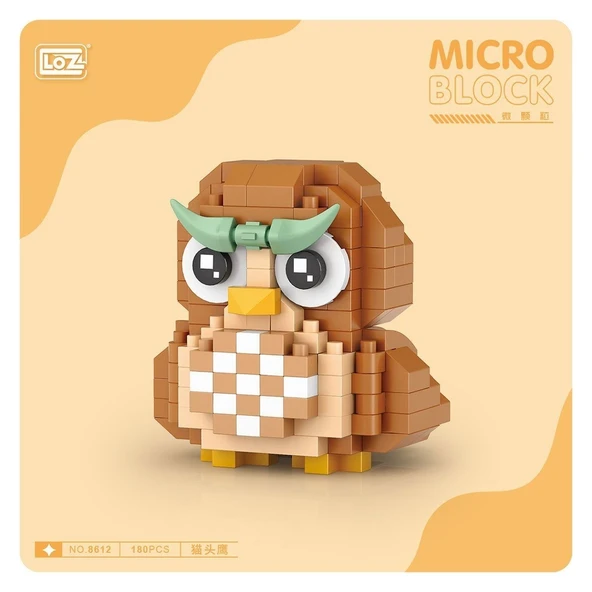 Loz 8612 Mikro Blok Çanta Baykuş - 2