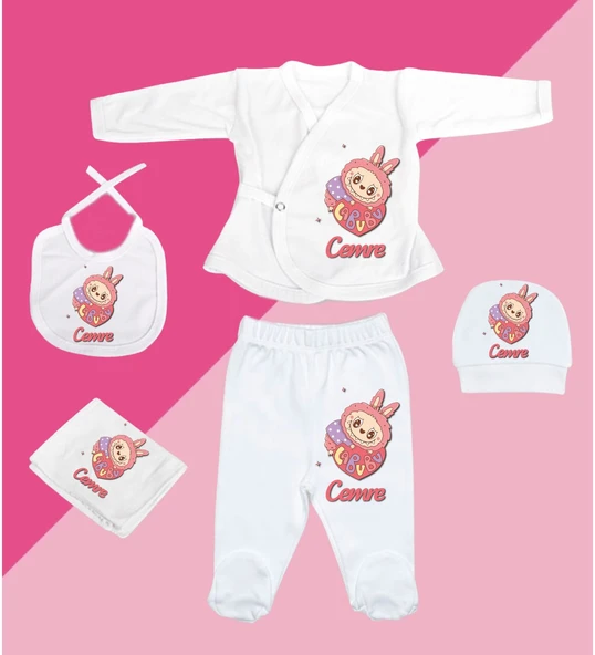 Meşgalem Kişiselleştirilebilir Özel Tasarım Yenidoğan Hastane Çıkışı Set