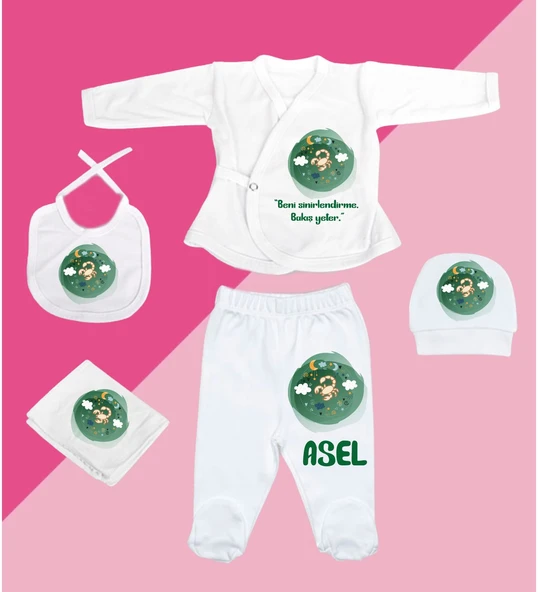 Meşgalem Kişiselleştirilebilir Hastane Çıkışı Burç Zıbın Setleri 12 Burç, 12 Tavır (AKREP)