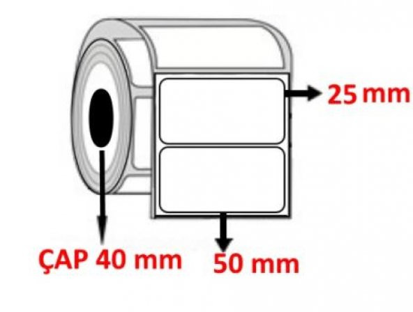 BARKOD ETİKETİ EKO TERMAL KUŞE 1 ADET FİYATI 1000 SARIM  25X50