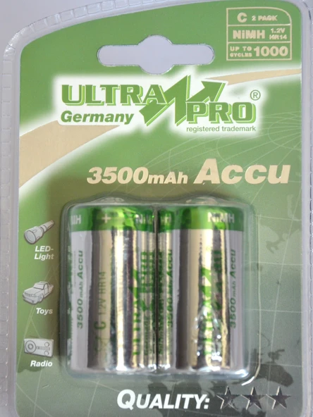 ULTRAPRO 3500 MAH. ORTA ŞARJLI PİL ürün görseli 1