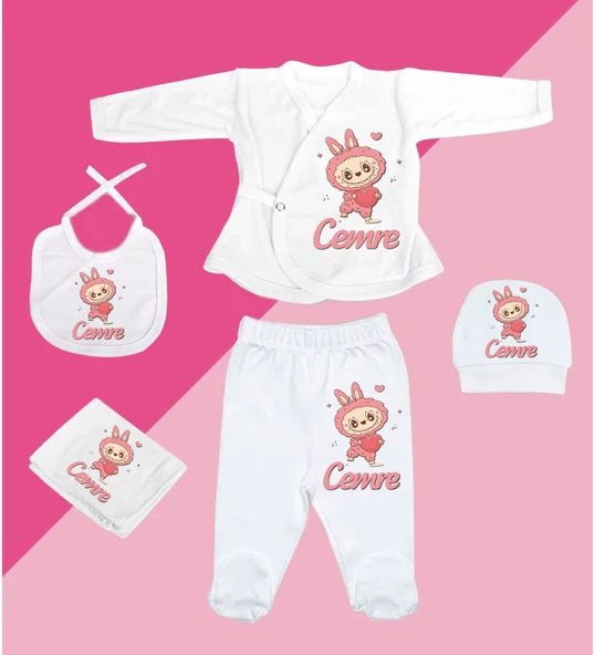 Meşgalem Kişiselleştirilebilir Özel Tasarım Yenidoğan Hastane Çıkışı Set