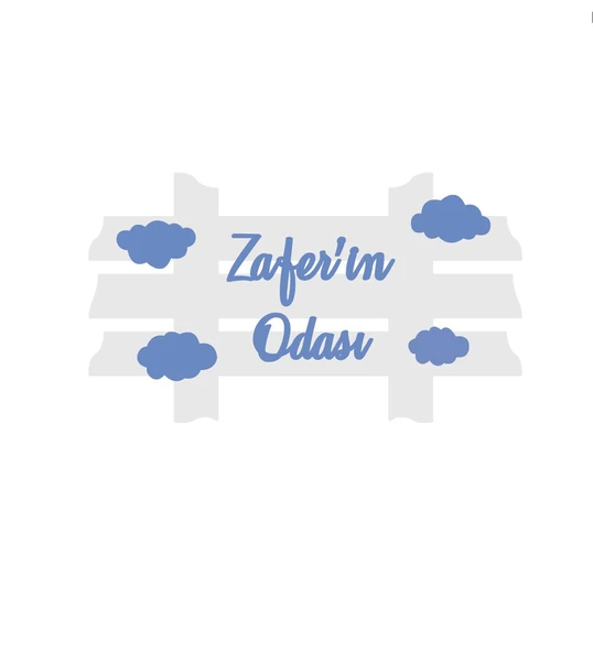 Ahşap Erkek Bebek Kapı Süsü Odası ürün görseli