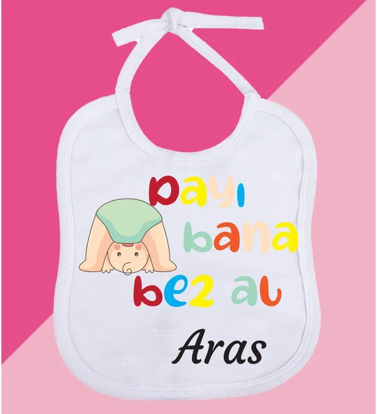 Meşgalem Kişiselleştirilebilir Özel Tasarım Bebek Önlüğü
