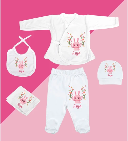 Meşgalem Kişiselleştirilebilir Özel Tasarım Yenidoğan Hastane Çıkışı Set ürün görseli 1