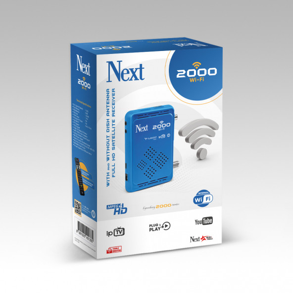 Next 2000 Wi-Fi Çanaklı Çanaksız Dijital Full Hd Uydu Alıcısı - 2