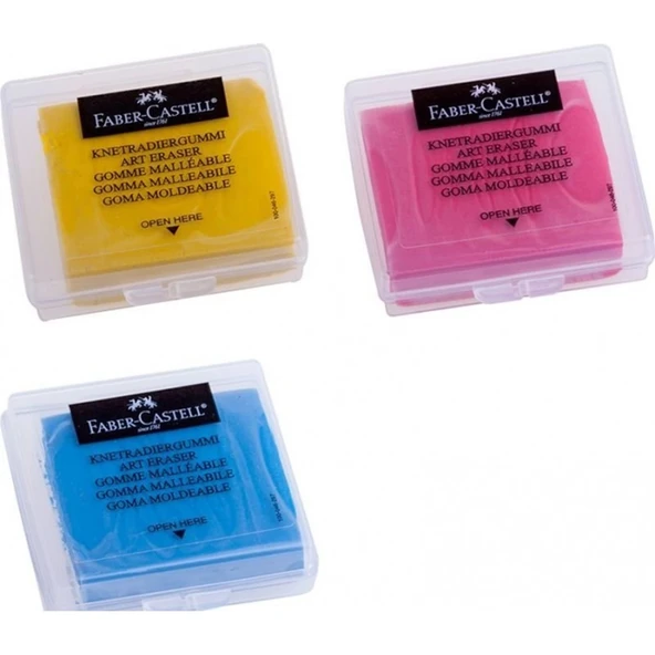 Faber Plastik Kutulu Renkli Hamur Silgi 5130127321